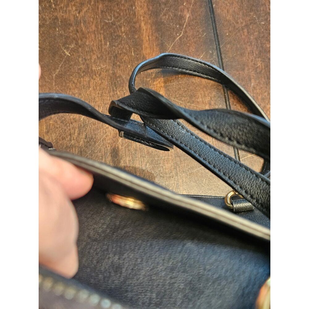 Miztigue Black Inner Pocket Detachable Strap Zip Shoulder Bag Backpack - Picture 9 of 12